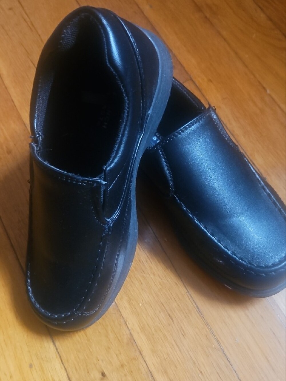 Boy's French Toast Black Slip-On Loafers